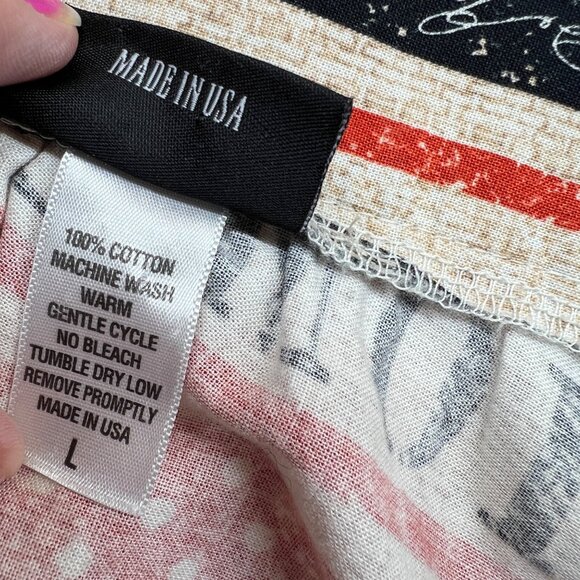 Retrolicious Home Cooked Print A-Line Skirt Beige Black Red Size Large - Picture 7 of 8